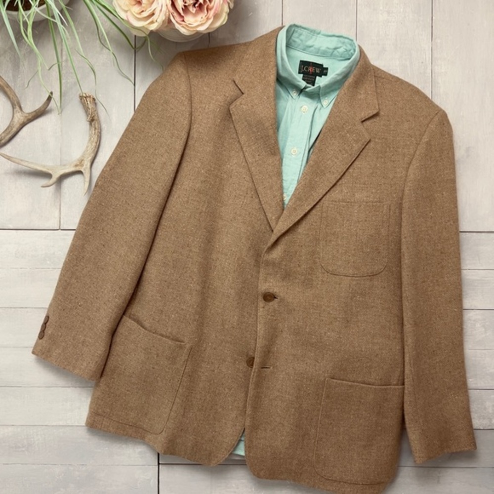 Vintage J.CREW Sports Coat Wool Alpaca Blend Made in USA - Picture 16 of 16